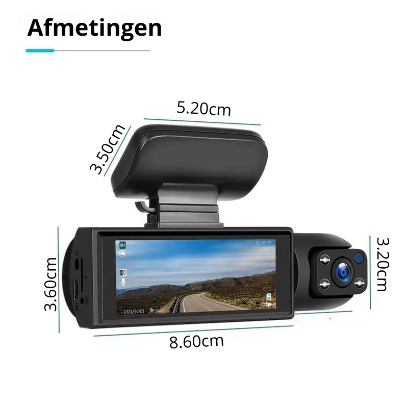 WegZeker™ – Voor- en Achter Dashcam voor Maximale Veiligheid